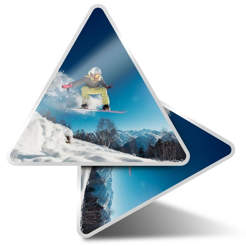 Triangle stickers cm - 10,