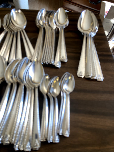 Silverplate flatware set 138