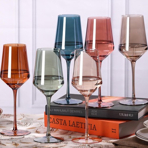 Colored wine glass - colored,