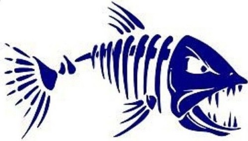 Piranha fish vinyl decal - piranha,