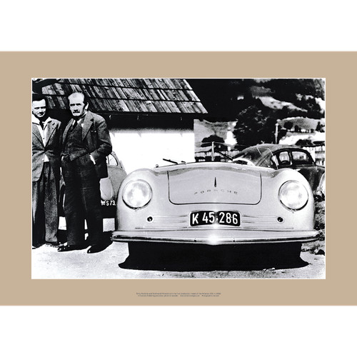 Porsche 356 art print - porsche,