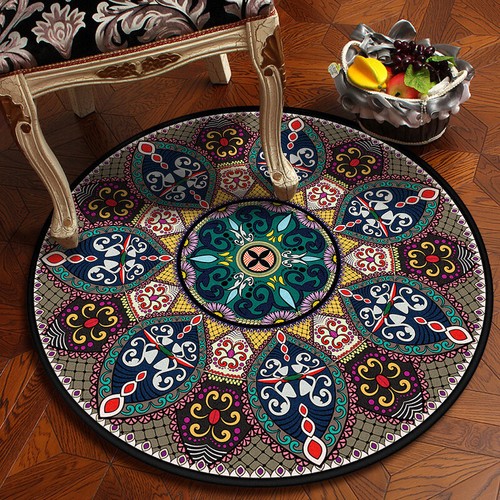Round carpet area - round,