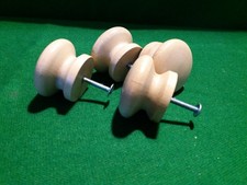 4 x unvarnished  wooden