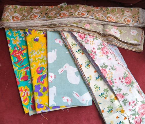 Fabric remnants bundle crafts - fabric,