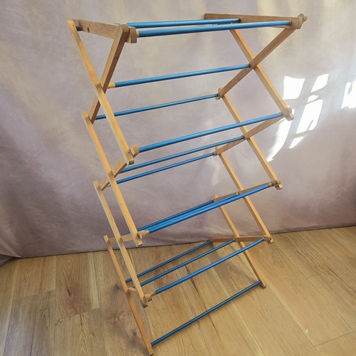 Vintage wooden folding clothes - wooden,