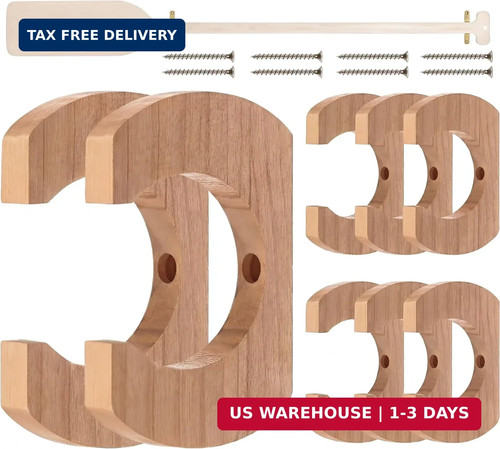 Wooden kayak paddle holder - wooden,