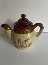 Teapot with Lid Brown & Tan