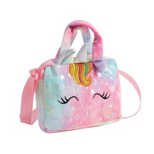 Plush Unicorn Crossbody Bag