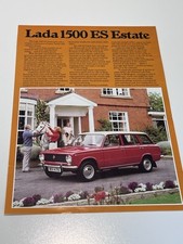 Original 1978 Lada 1500 ES Estate Sales Brochure - UK Market - 2 Page