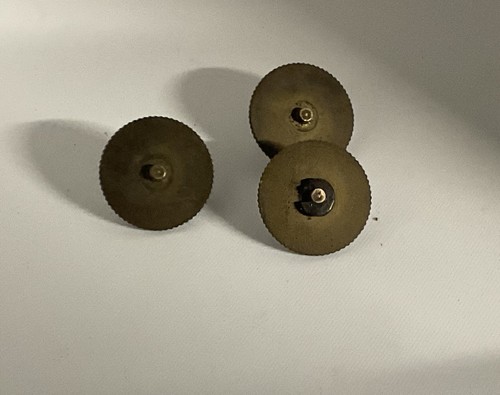 Vintage brass leveling feet - leveling,