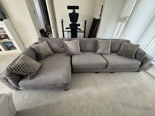 Modern grey fabric shape - fabric, l
