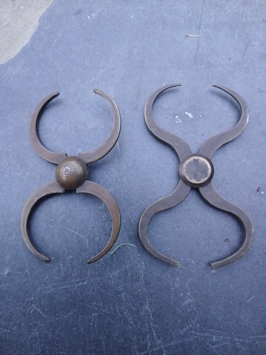 Antique brass double end - 2,