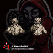 US Tank Commanders Bolt Action World War II 28mm Wargaming