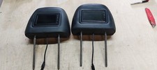 2 X TOYOTA AVENSIS COROLLA VERSO FRONT LEATHER HEADREST WITH TV MONITOR