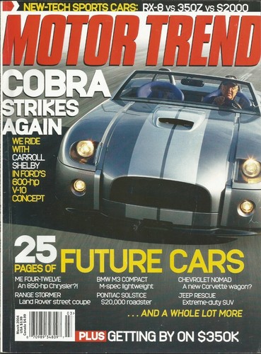 Motor trend 2004 mar - trend, cobra