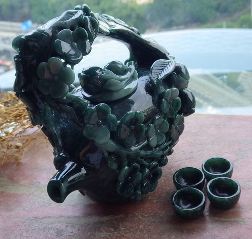 Green natural jade jadeite - natural,
