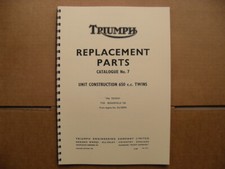 TRIUMPH T120,TR6, PARTS BOOK