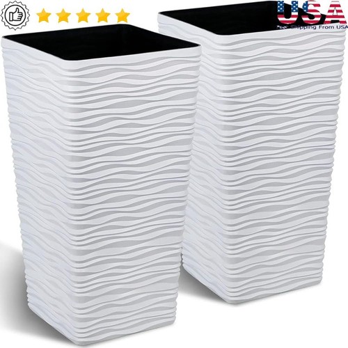 Large square planter modern - large,