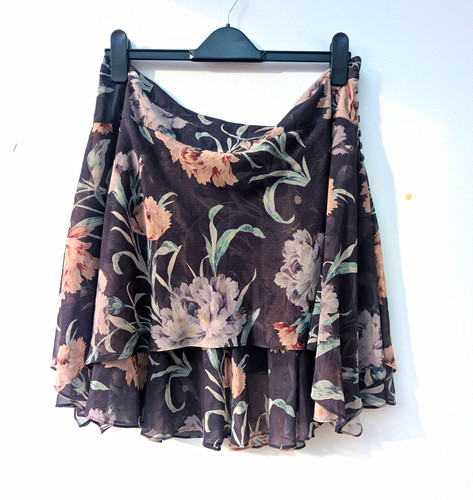 Modern rarity black floral - black,
