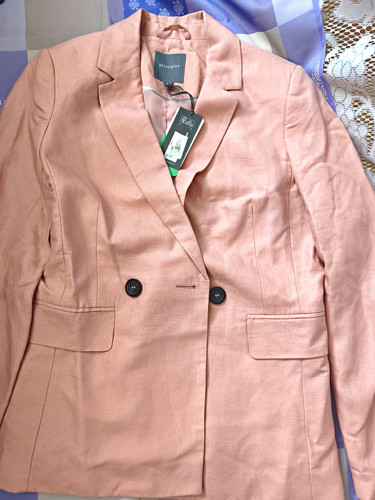 Debenhams pink linen blazer - debenhams,