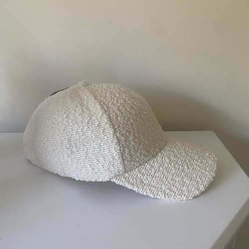 Cream hat new with - cream, hat.