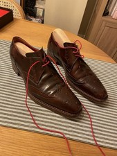 Jeffrey West Brown Brogues Red