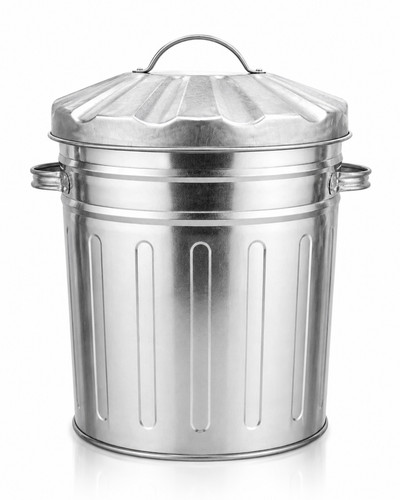 15l metal dustbin with lid - 15l,