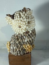 Vintage Cat/Koala/Indistinct Animal Figurine Ornament Made Of Sea Shells