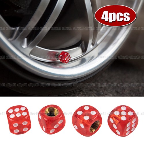 4pcs red dice car - dice, wheel