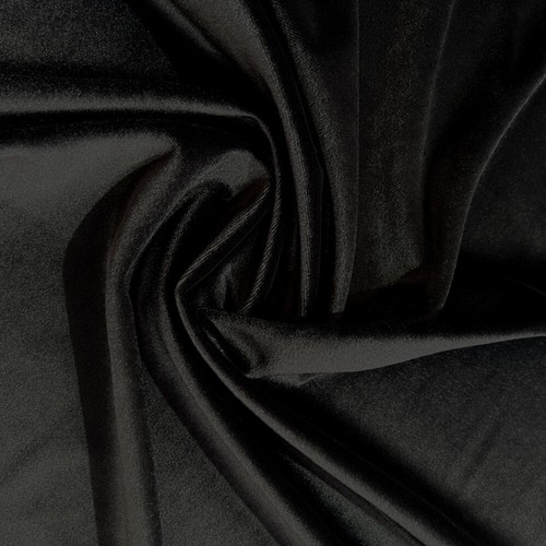 Black velvet velour - velour, fabric