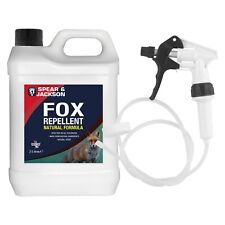 Fox Repellent Spray - 2.5L with Long Hose Trigger - Spear & Jackson, Natural