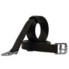 QHP Brown Leather Basic Stirrup Leathers 120cm, 135cm  48", 54"