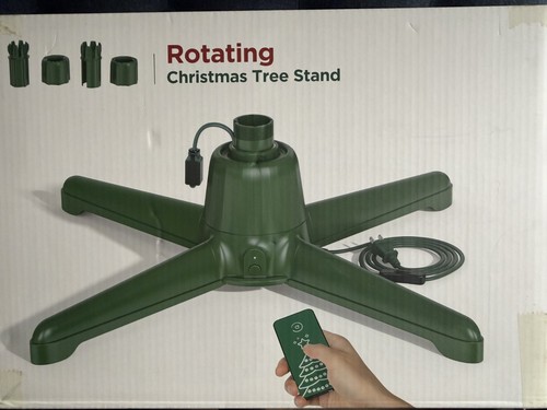Rotating christmas tree stand - christmas,
