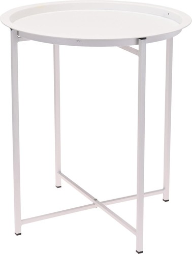 Round metal tray side - round,