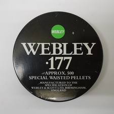 Vintage Webley .177 Special Wasted Pellets Tin  - Full ?