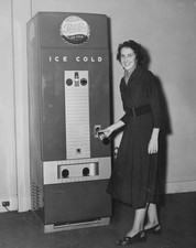 Woman demonstrates one - , of