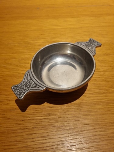 Scottish whisky quaich - quaich, pewter