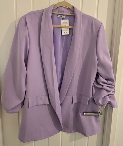 Lilac plus size ladies blazer - plus,