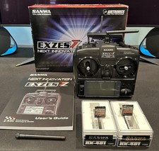 Sanwa Exzes ZZ Transmitter Radio 2.4 2x RX481 Receivers Boxed With Instructions