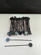 250 x BLACK PLASTIC DISC