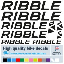 Ribble bike labels decals - bike,