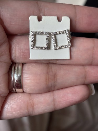 Real natural diamond earrings - diamond,