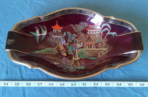 Carlton ware rouge royale oval - ware,