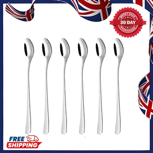 Stainless steel latte spoons - stainless,
