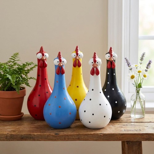 1xnovelty resin rooster - 1xnovelty,
