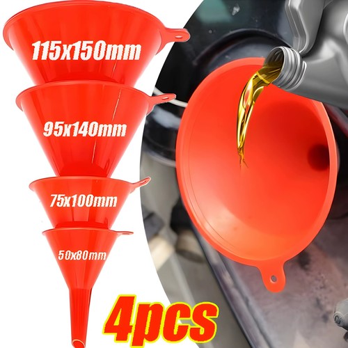 4piece plastic funnel set - plastic, –