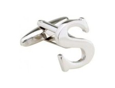 Mens initial letter silver