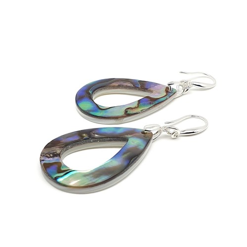 Earrings rainbow paua abalone - earrings,