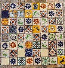 64 Ceramic Mexican Tiles