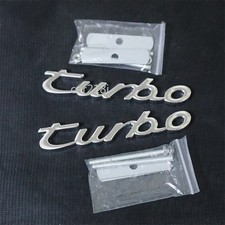 2x Chrome turbo Silver New Big